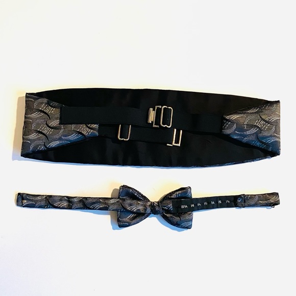 🌴 Adolfo Cummerbund & Bow Tie - Adjustable - Picture 8 of 9